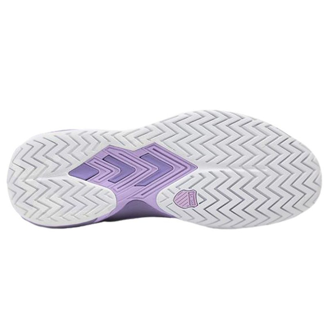 K Swiss Ultrashot Light Womens Tennis Shoe - White/Purple Haze/Neon Lavendar - 2