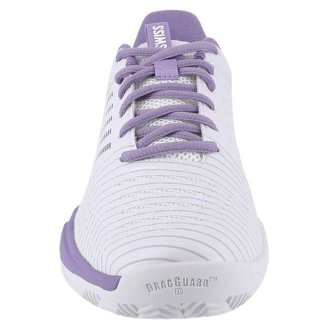 K Swiss Ultrashot Light Womens Tennis Shoe - White/Purple Haze/Neon Lavendar - 5