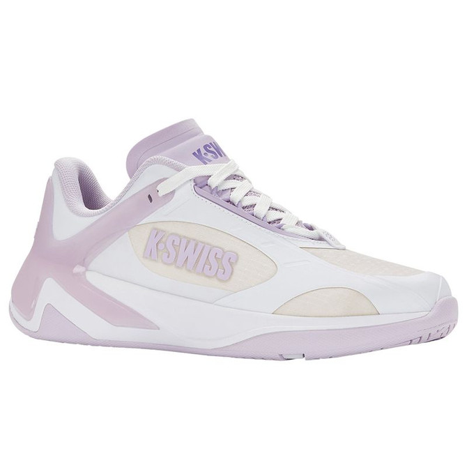 K Swiss K-Frame Speed Womens Pickleball Shoe - White/Orchid Hush/Purple Haze - 4