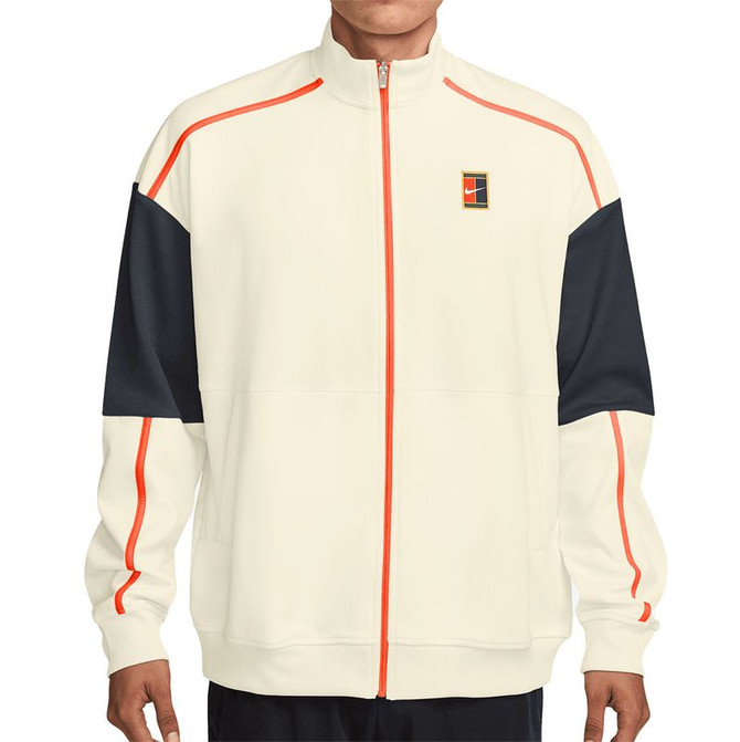 Nike Court Heritage Jacket - Sail/Turf Orange