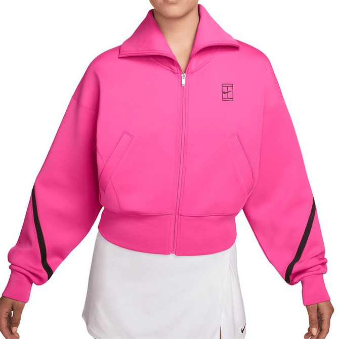 Nike Court Advantage Jacket - Laser Fuchsia/Black