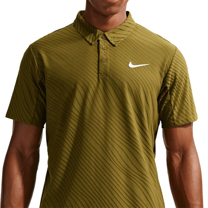 Nike Court Advantage Slam Polo - Olive Flak/White - 2