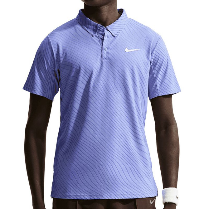 Nike Court Advantage Slam Polo - Light Thistle/White