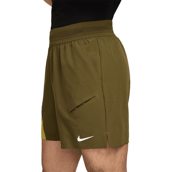 Nike Court Advantage Slam Short - Olive Flak/Saffron Quartz/White - 2