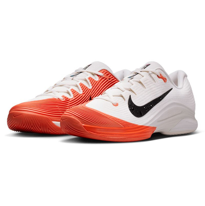 Nike Zoom Vapor 12 Premium Mens Tennis Shoe - Sail/Black/Turf Orange/Blue