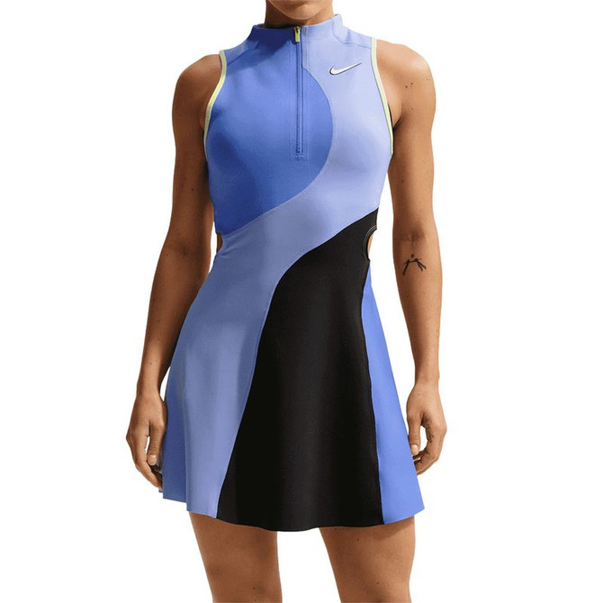 Nike Court Slam Dress - Sapphire/Light Thistle/Black/White