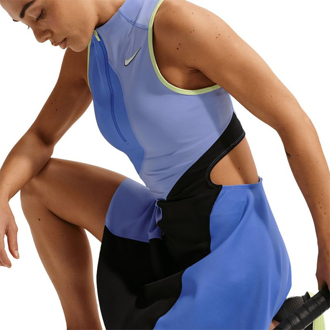 Nike Court Slam Dress - Sapphire/Light Thistle/Black/White - 5