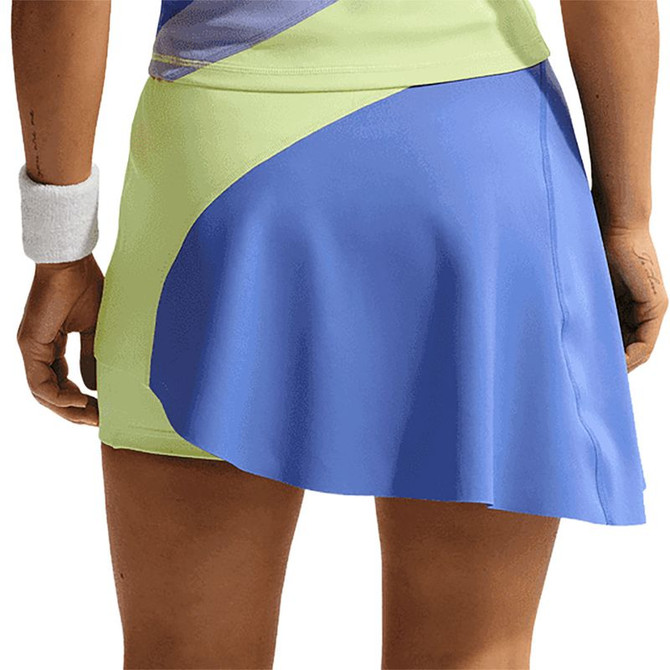 Nike Court Slam Skirt - Light Lemon Twist/Sapphire/White - 3