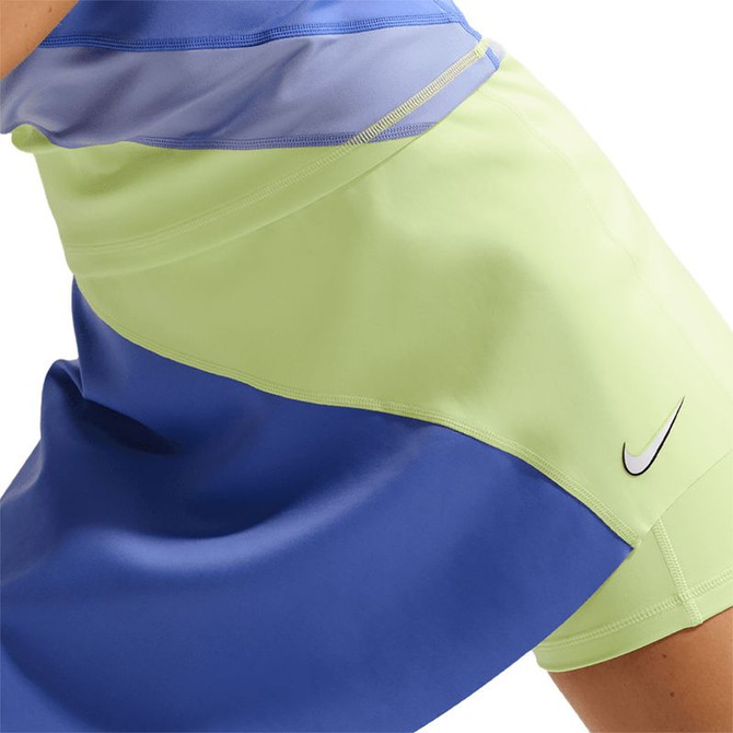 Nike Court Slam Skirt - Light Lemon Twist/Sapphire/White - 6
