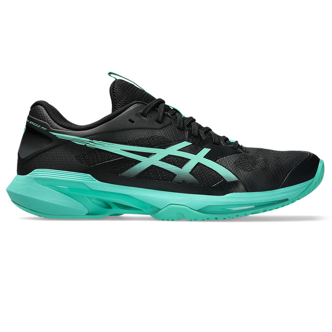 Asics Solution Speed FF 4 LTD Mens Tennis Shoe - Black/Aurora Green