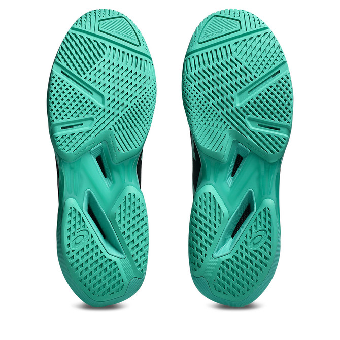 Asics Solution Speed FF 4 LTD Mens Tennis Shoe - Black/Aurora Green