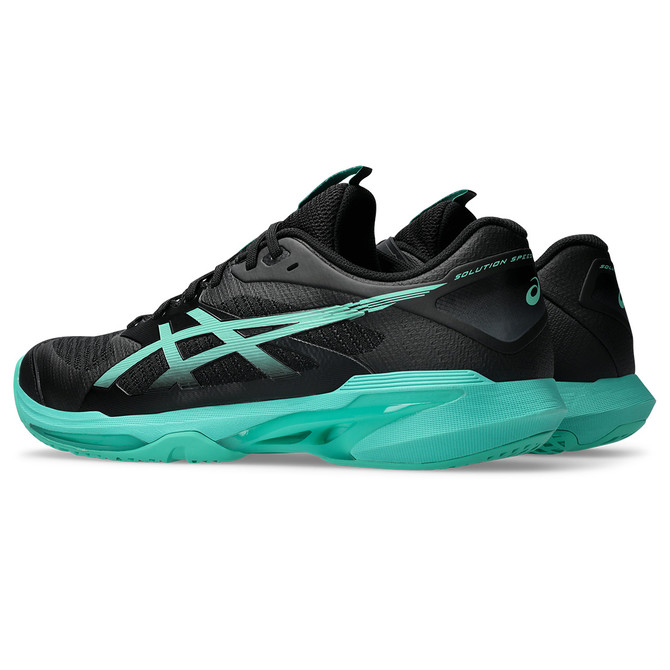 Asics Solution Speed FF 4 LTD Mens Tennis Shoe - Black/Aurora Green
