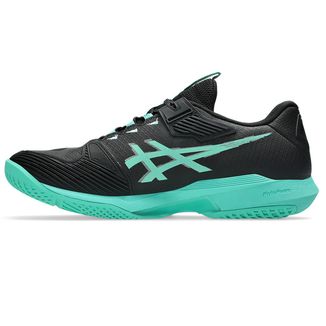Asics Solution Speed FF 4 LTD Mens Tennis Shoe - Black/Aurora Green