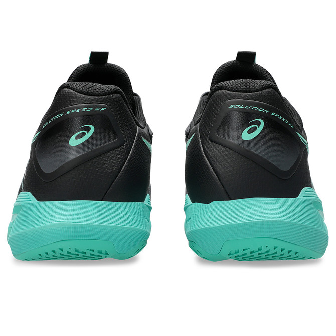 Asics Solution Speed FF 4 LTD Mens Tennis Shoe - Black/Aurora Green