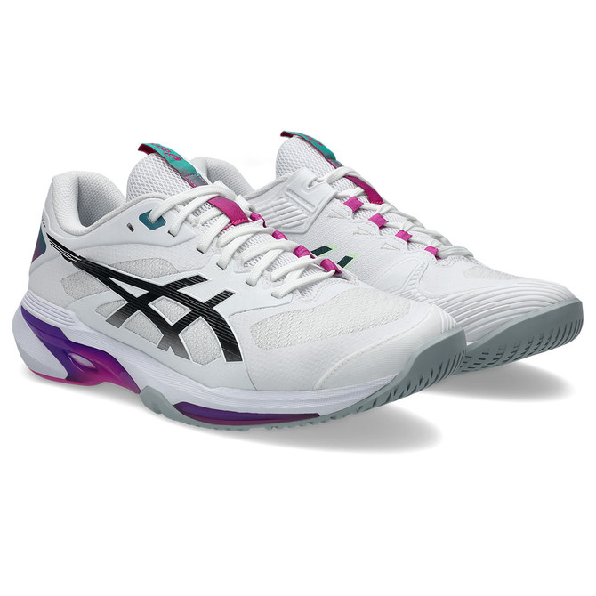 Asics Solution Speed FF 4 Mens Tennis Shoe - White/Digital Sakura