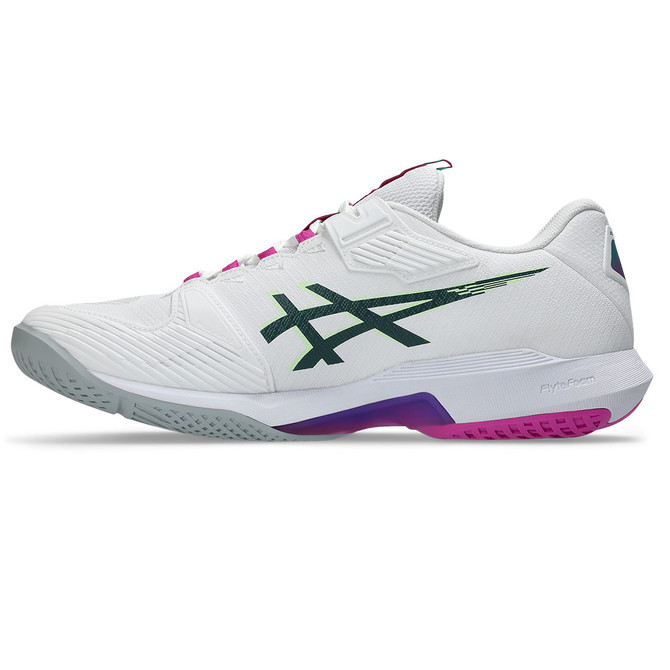 Asics Solution Speed FF 4 Mens Tennis Shoe - White/Digital Sakura