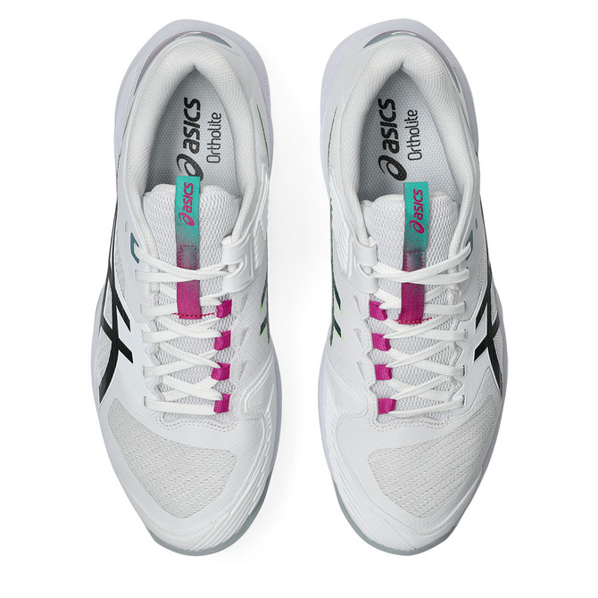 Asics Solution Speed FF 4 Mens Tennis Shoe - White/Digital Sakura