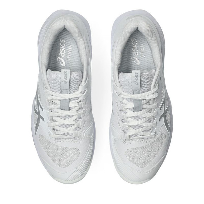 Asics Solution Speed FF 4 Womens Tennis Shoe - White/Pure Silver - 7