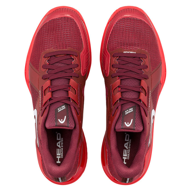 Head Sprint Pro 4.0 Mens Tennis Shoe - Red/Dark Red