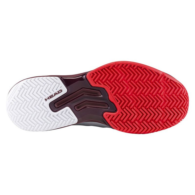 Head Sprint Evo 4.0 Mens Tennis Shoe - Light Grey/Red - 2
