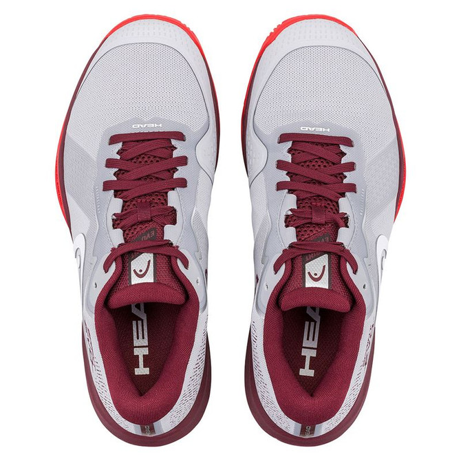 Head Sprint Evo 4.0 Mens Tennis Shoe - Light Grey/Red - 5