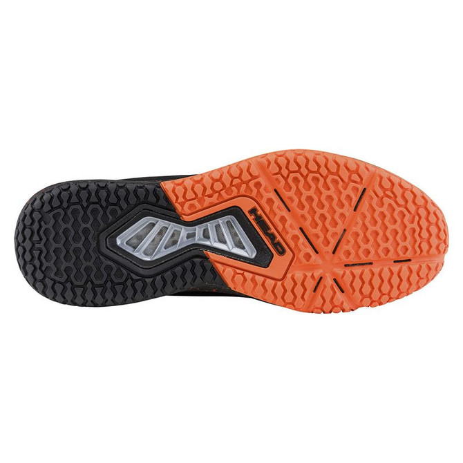 Head Motion Pro Mens Pickleball Shoe - Black/Orange - 2