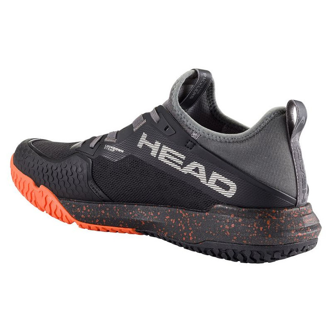 Head Motion Pro Mens Pickleball Shoe - Black/Orange - 3