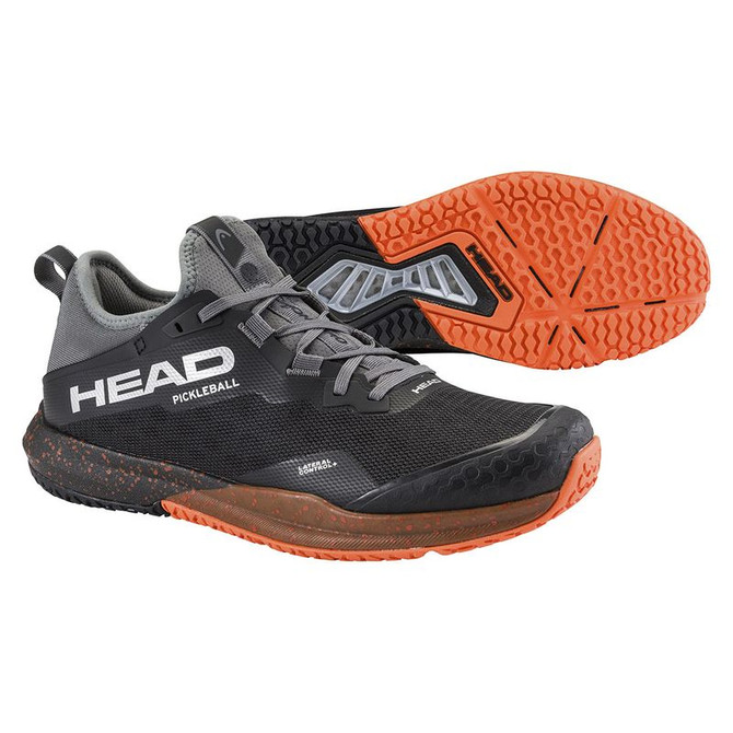 Head Motion Pro Mens Pickleball Shoe - Black/Orange - 4