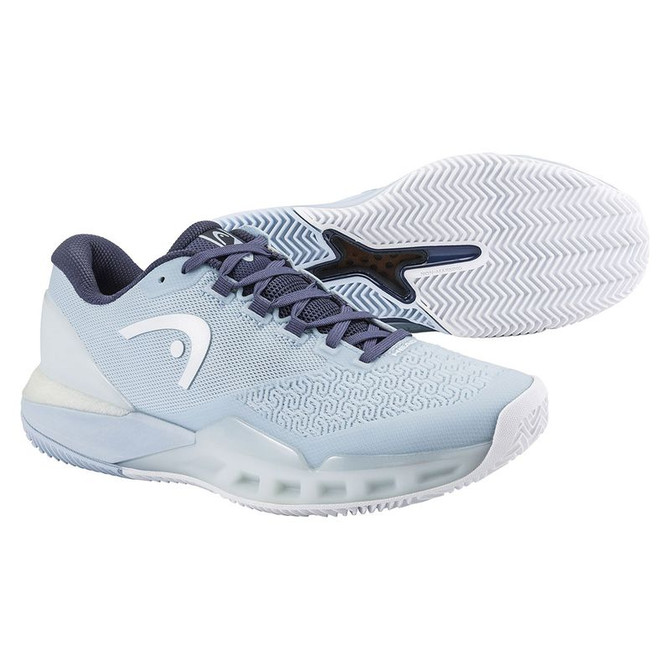 Head Revolt Pro 5.0 Womens Clay Tennis Shoe - Light Blue/Dark Blue - 4