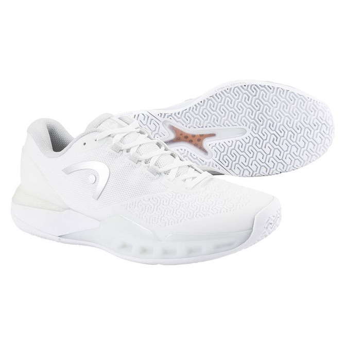 Head Revolt Pro 5.0 Womens Tennis Shoe - White/Light Grey - 4