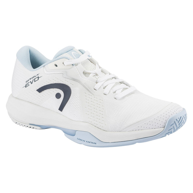 Head Sprint Evo 4.0 Womens Tennis Shoe - White/Light Blue