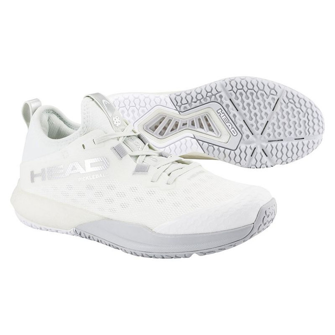Head Motion Pro Womens Pickleball Shoe - White/Light Grey - 4