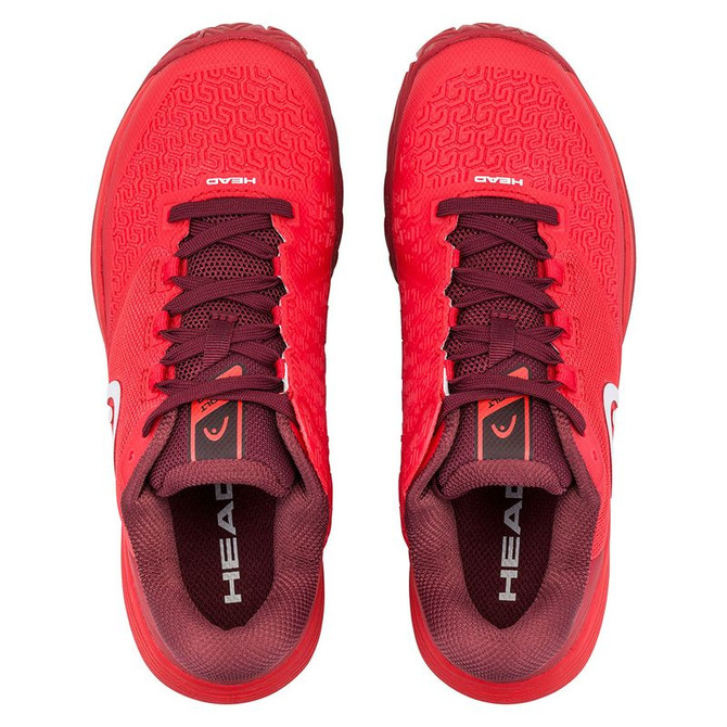 Head Revolt Pro 5.0 Junior Tennis Shoe - Red/Dark Red - 5