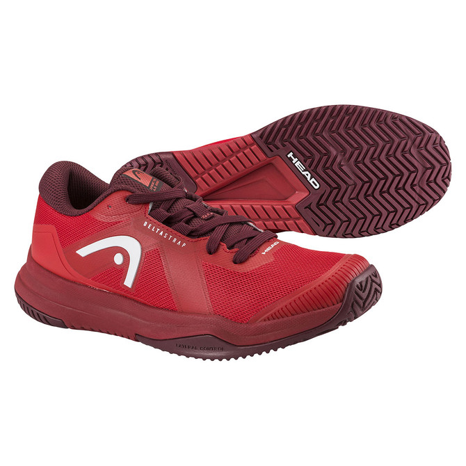 Head Sprint Pro 4.0 Junior Tennis Shoe - Red/Dark Red