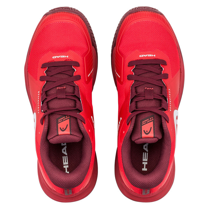 Head Sprint Pro 4.0 Junior Tennis Shoe - Red/Dark Red