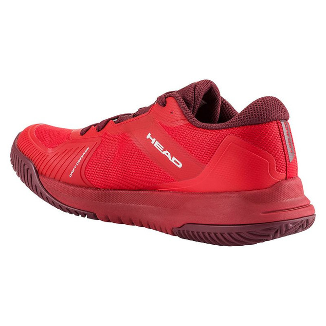 Head Sprint Pro 4.0 Junior Tennis Shoe - Red/Dark Red - 3