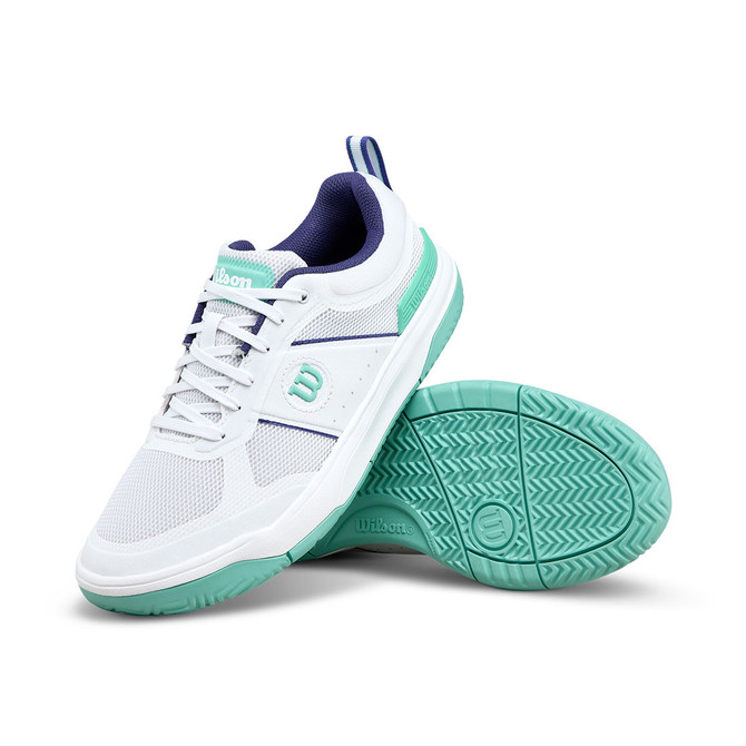 Wilson Pickle Pro Womens Pickleball Shoe - White/Bay/Skipper Blue