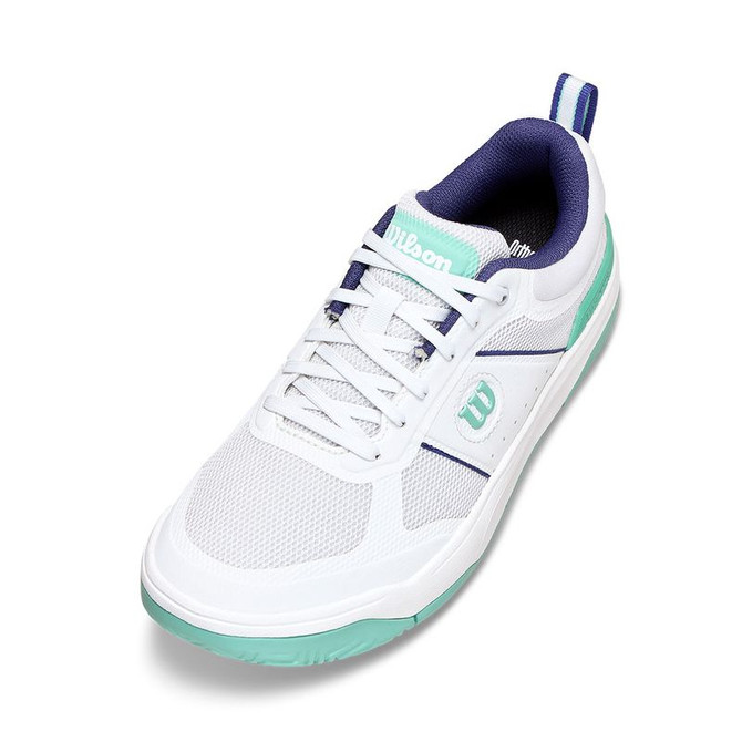 Wilson Pickle Pro Womens Pickleball Shoe - White/Bay/Skipper Blue - 3