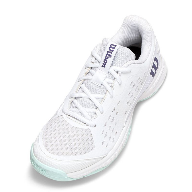 Wilson Rush Pro Junior Tennis Shoe - White/Bay/Skipper Blue - 3