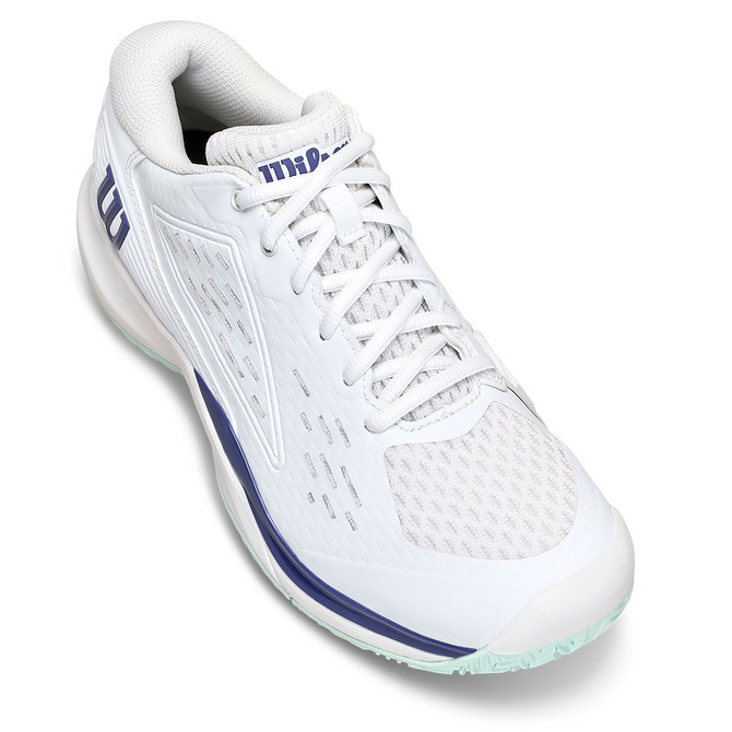 Wilson Rush Pro Ace Junior Tennis Shoe - White/Bay/Skipper Blue