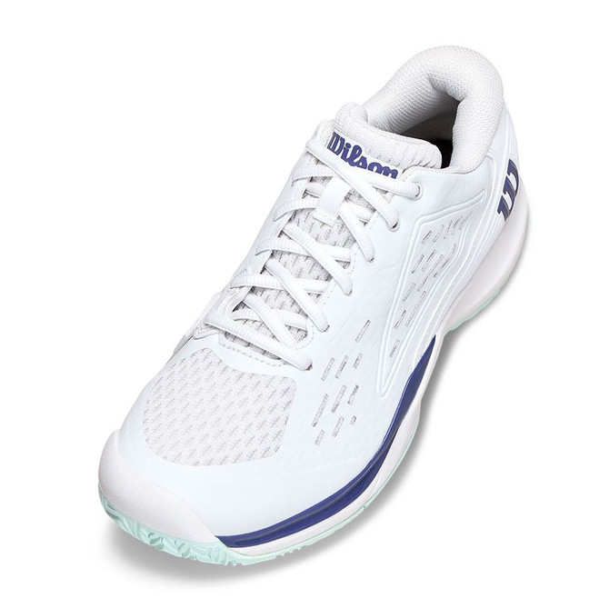 Wilson Rush Pro Ace Junior Tennis Shoe - White/Bay/Skipper Blue - 5