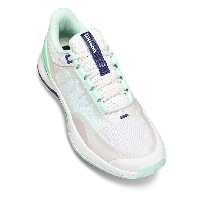 Wilson Intrigue Tour Womens Tennis Shoe - White/Bay/Skipper Blue - 7