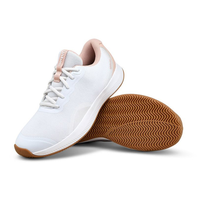 Wilson Intrigue Lite Womens Tennis Shoe - White/Cameo Rose/Gum - 3