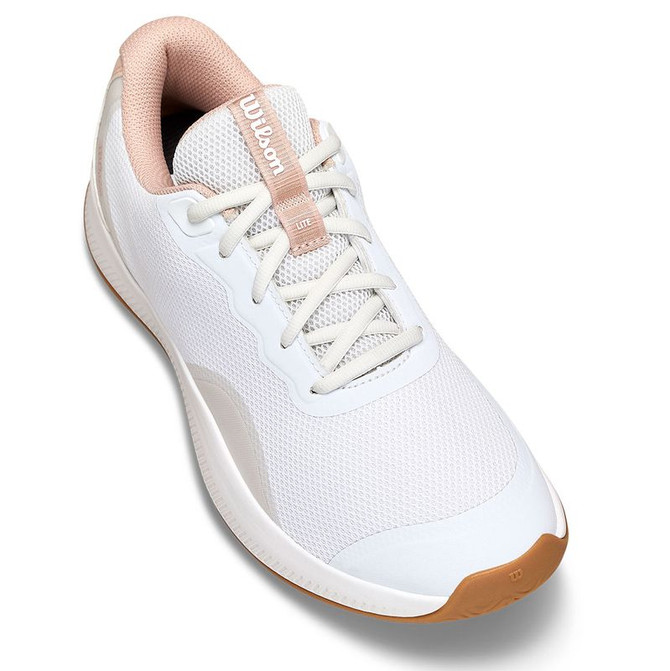 Wilson Intrigue Lite Womens Tennis Shoe - White/Cameo Rose/Gum - 8