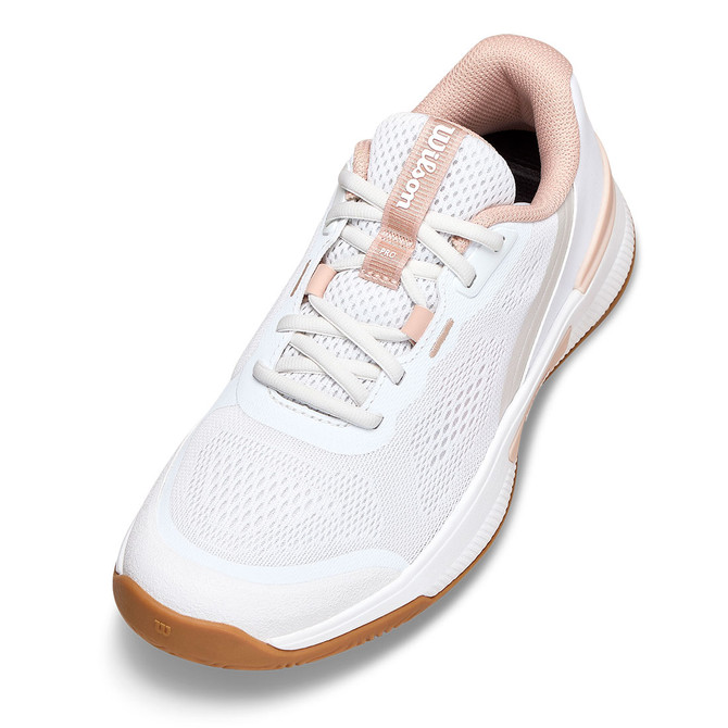 Wilson Intrigue Pro Womens Tennis Shoe - White/Cameo Rose/Gum
