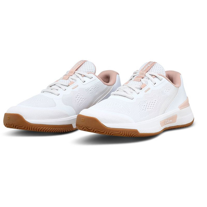 Wilson Intrigue Pro Womens Tennis Shoe - White/Cameo Rose/Gum - 9