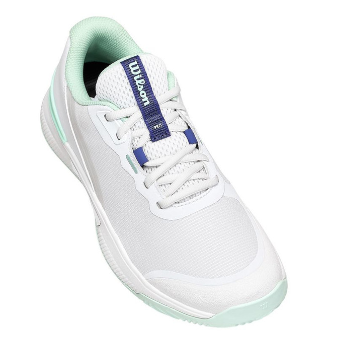 Wilson Intrigue Pro Womens Clay Tennis Shoe - White/Bay/Skipper Blue - 6