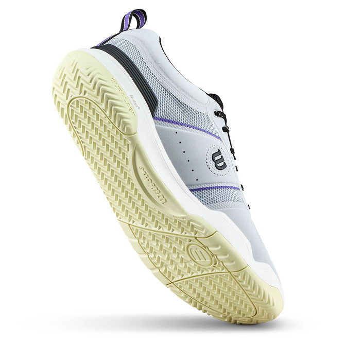 Wilson Pickle Pro Mens Pickleball Shoe - Gray Dawn/Black/Tender Yellow