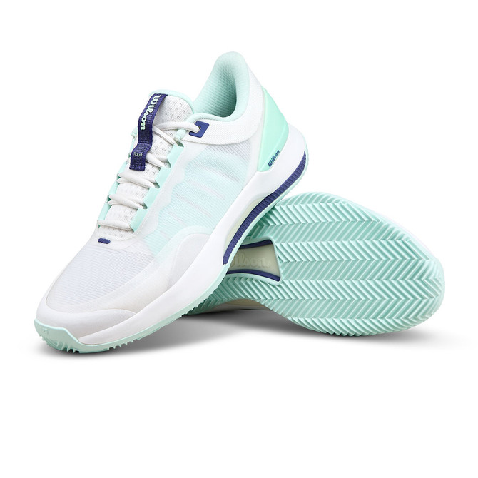 Wilson Intrigue Tour Womens Clay Tennis Shoe - White/Bay/Skipper Blue
