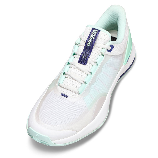 Wilson Intrigue Tour Womens Clay Tennis Shoe - White/Bay/Skipper Blue